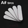 5 STÜCKE Manikürewerkzeuge Lila Kern Graue Schleiffeile Halbmond Dorn Gerade Breite Nagelfeilen