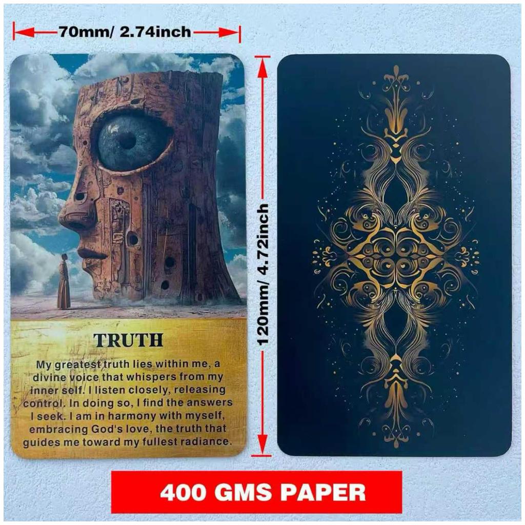 Life Message Oracle Deck, 54 Spiritual Wisdom Oracle Cards, Beginner's Guide to Embracing Your Inner Light and Transforming. [Parallel Import]