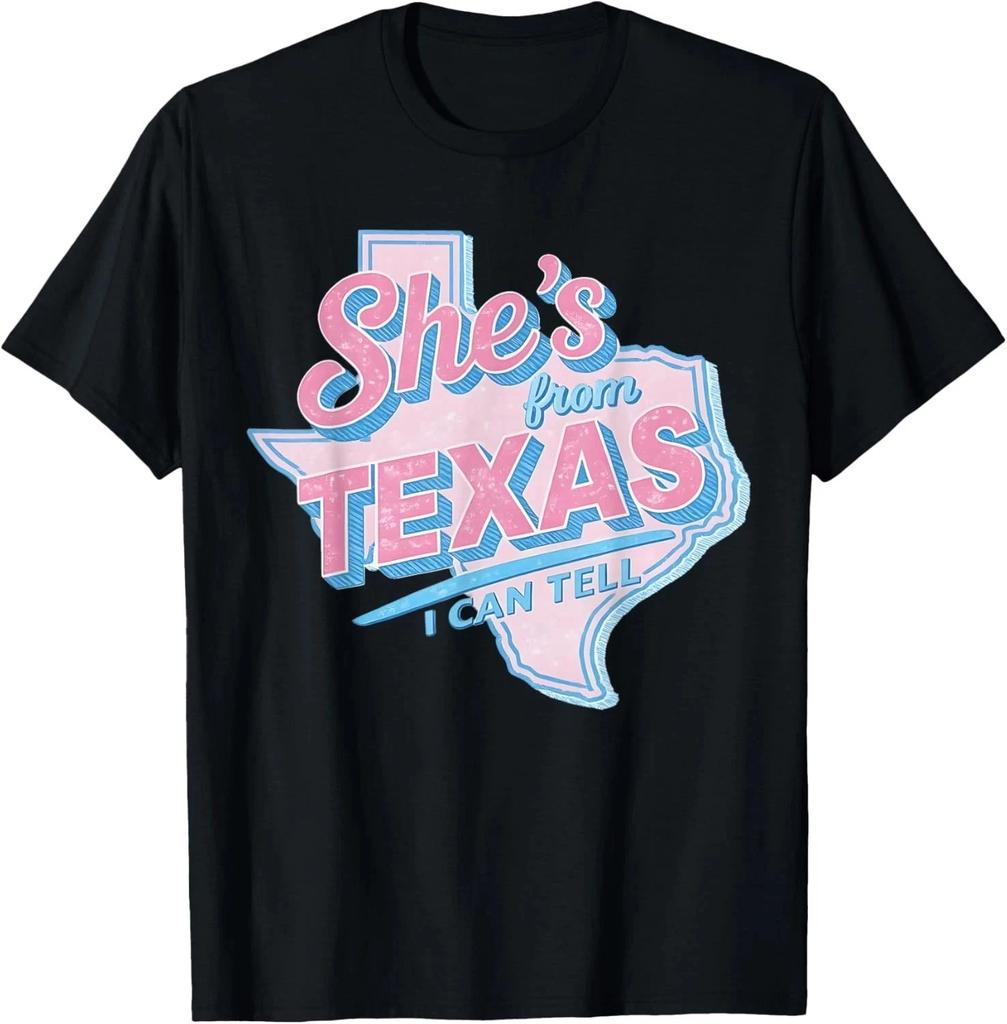 Sie kommt aus Texas, das sehe ich. Retro Vintage Texas Girl T-Shirt unisex T-Shirt
