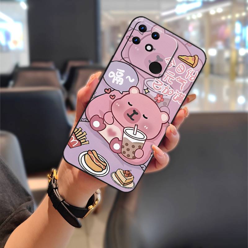 Anti-dust Back Cover Phone Case For OPPO Realme Narzo 50A Cartoon Anti-knock Fashion Design Waterproof Shockproof TPU