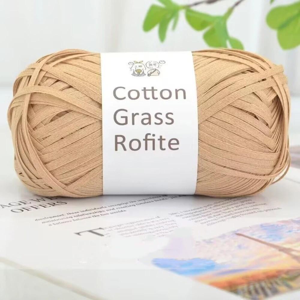 DIY Raffia Straw Yarn Hand-Knitted Crocheting Paper Threads New Rafia Yarn Knitting