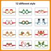 Christmas Deer Paper Glasses Party Photo Props For Kids Holiday Decor Set Of 12