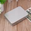 Clear Window Top Metal Box Silver Blank Storage Case Crafts Survival M68E
