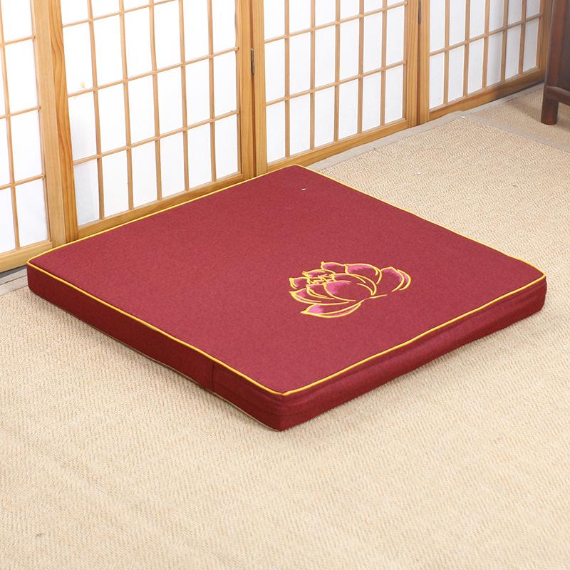 Thickened Meditation & Prostration Zafu Cushion: Removable, Washable Kneeling Mat