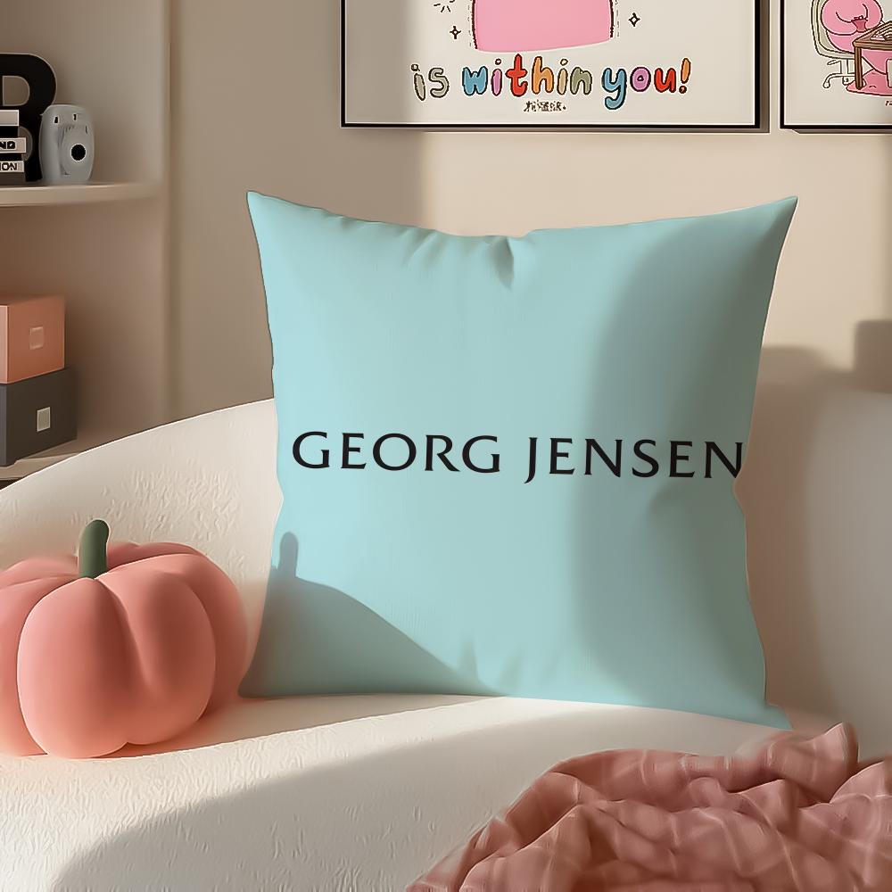 Danish Brand GGeorg Jensen Cushion Cover Pillowcase Short Plush Invisible zipper Room Sofa Cushion Cover
