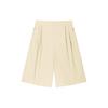 Champion All-Weather Series Solid Color Mid-Rise Water-Resistant Five-Point Casual Shorts Women Shorts Khaki 162420506-2