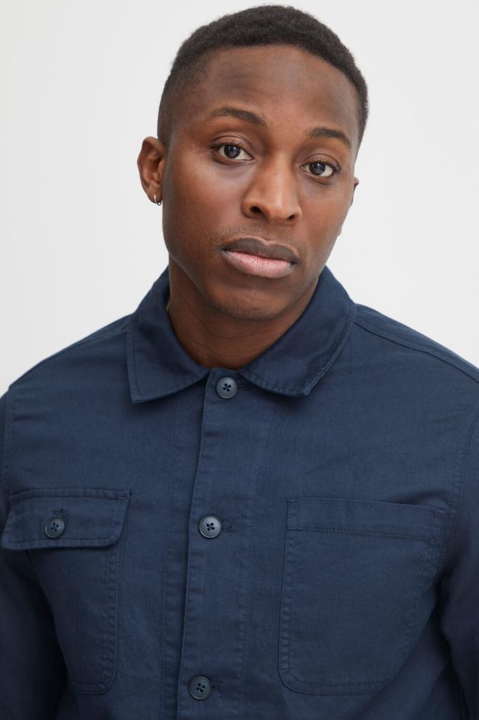 Mid-season Jacket Casual Friday Field Jacket 'Jerslev' Blue