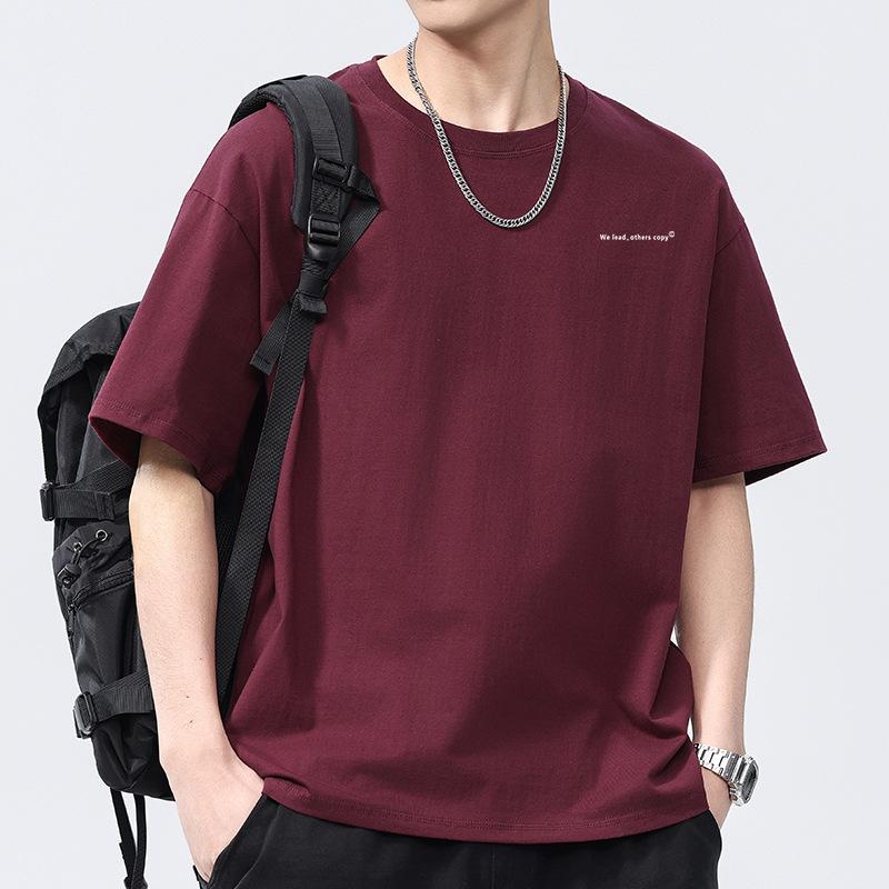 New Summer Men's Round Neck Printed Short-sleeved T-shirt Thin Casual Youth Half-sleeved Shirt
