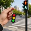 Portable Fidget Clicker Keychain Lightweight Traffic Light Fidget Toy Backpack Charm  Daily Use