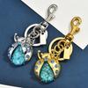 Stylish Ladybugs Keychain With Crystals Rhinestones Alloy Designs For Trendy Accessories