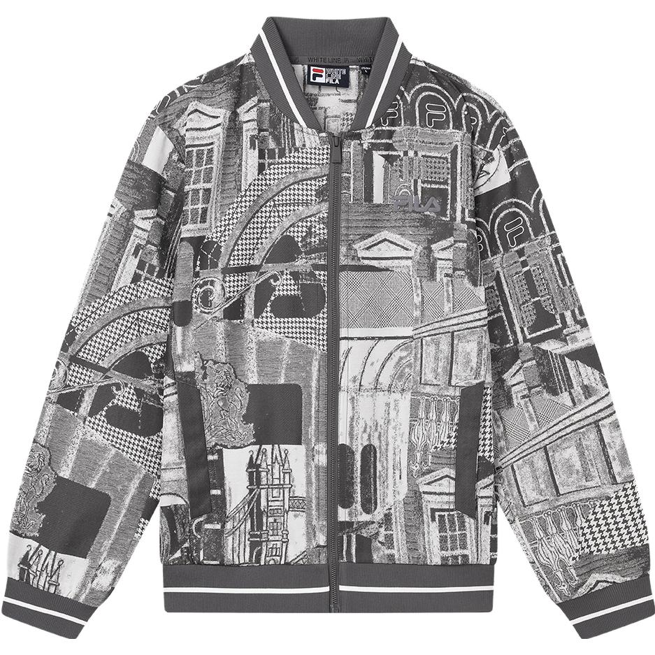 

FILA American Vintage Knitted Full Print Long Sleeve Solid Jacket Unisex jackets F11M338703FZA XXL