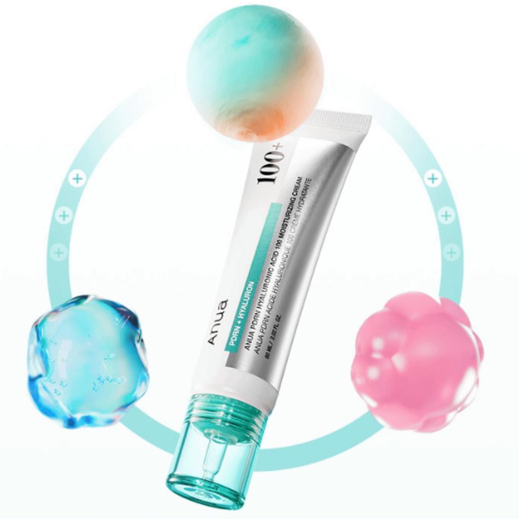 Anua PDRN Hyaluronic Acid 100 Moisturizing Cream 60ml - High-Performance Firming & Hydrating