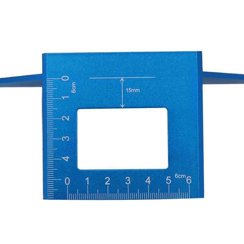 Aluminum Alloy Multifunctional Woodworking Angle Ruler - High Precision 45°/90° Scriber and Marking Gauge