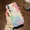 Rose Flower Oil Painting Phone Case For Honor 200 90 Lite X7 70 X8 Transparent Clear Shockproof Cover  Romantic Lace Pattern Tpu