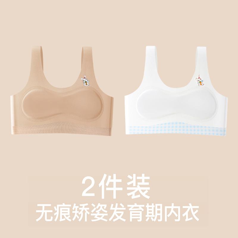 Girls' Underwear Development Period, One-year-old Girl Bra, Primary School Children's Small Vest, Girl Junior High School Seamless