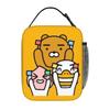 K-Kakao F-Friends Hello! Ryan Insulated Lunch Bag Leakproof  Meal Container Cooler Bag Tote Lunch Box Picnic Food Handbags