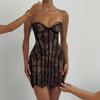 2026 Summer Pure Desire Lace Bodycon Tube Dress - Sleeveless Slim-Fit Women's Fashion
