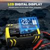 12V/8A 24V/4A Full Automatic Car Battery Charger Pulse Repair FOXSUR Car Motor Truck AGM Lead-acid LCD Display Automatic Battery Charging FBC122408D