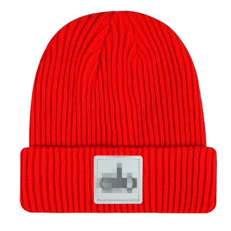 Winter Knit Beanie Warm Embroidery Stretch Casual Hat Men Women