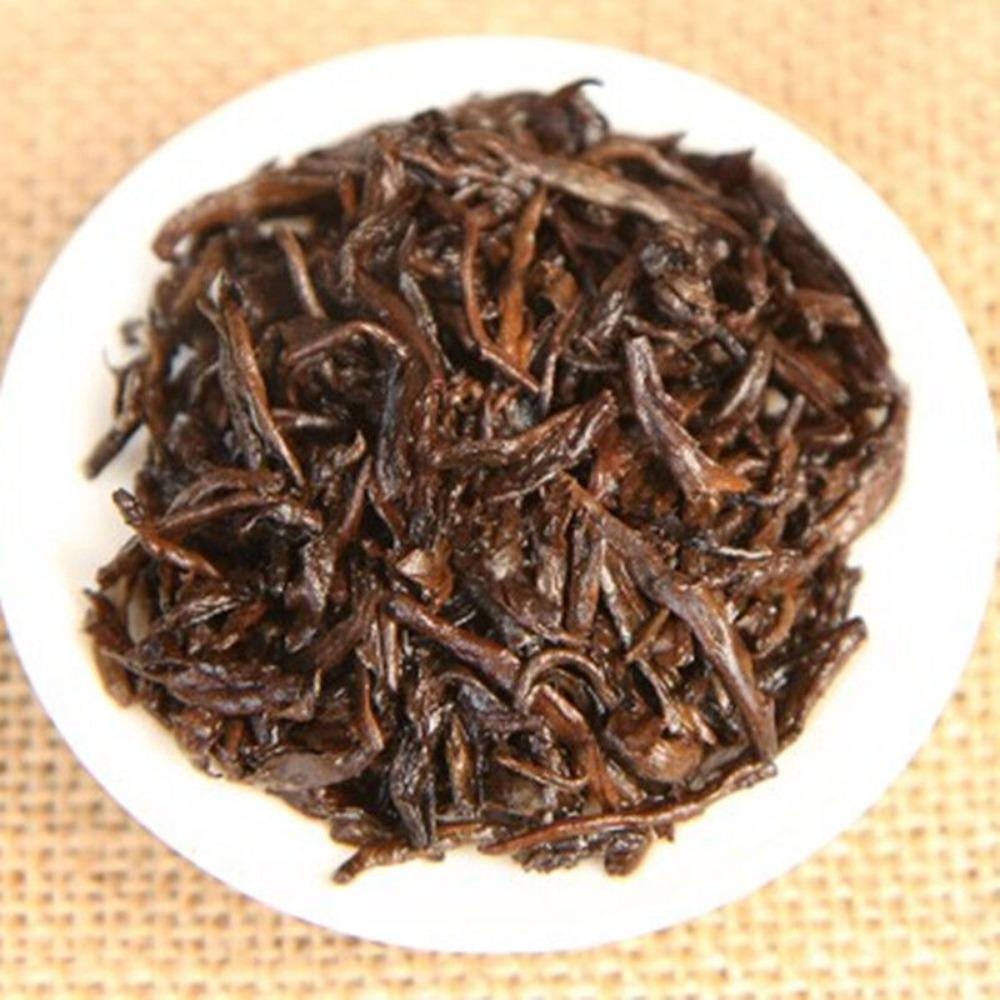 100g Organic Mature Tea Yunnan Pu'er Tea Cake Golden Bud Black Tea Healthy Drink