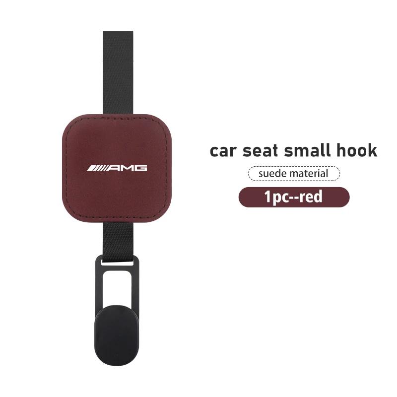

Car Sticker For Mercedes Benz Car Suede Seat Headrest Hook Storage Hanger Accessories AMG A B C E S G Class A180 CLK CLA GLE GLC