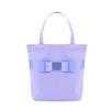 [Kaorimura] Simple Ribbon Tote Bag, Medium, Satin Ribbon, Casual, Sub-Bag, Gusseted, 25 X 29 X 9.5 Cm, 4L Capacity, Gray, [srtb-M-02]