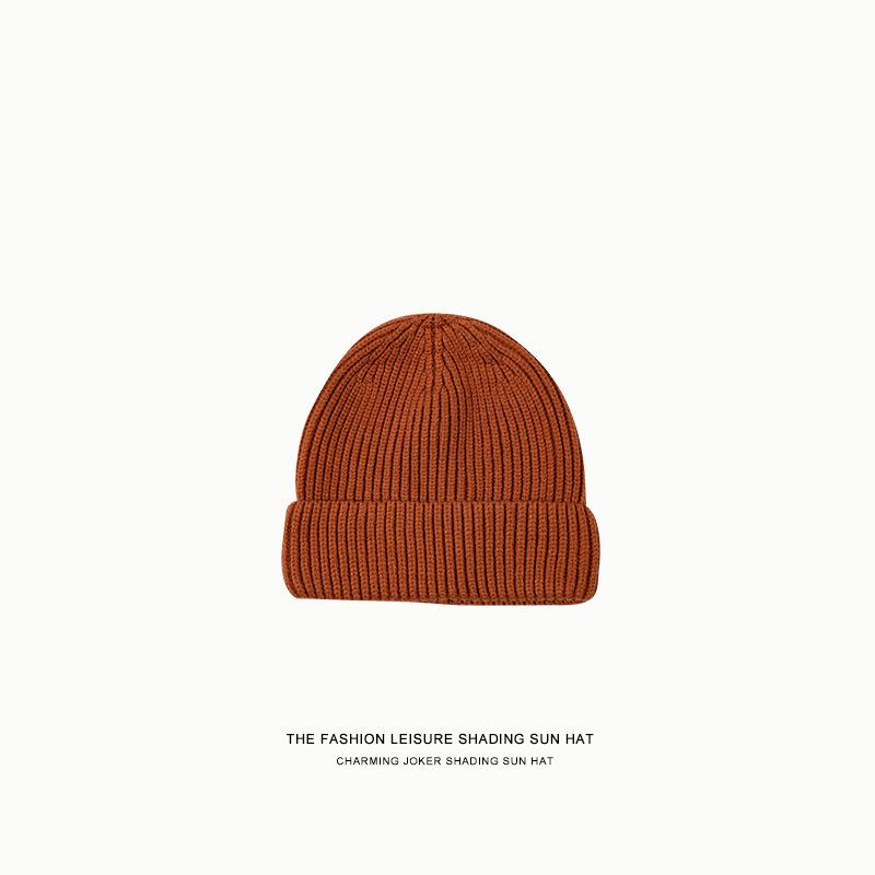 Cap Men Beanie Hat Solid Color Caps 