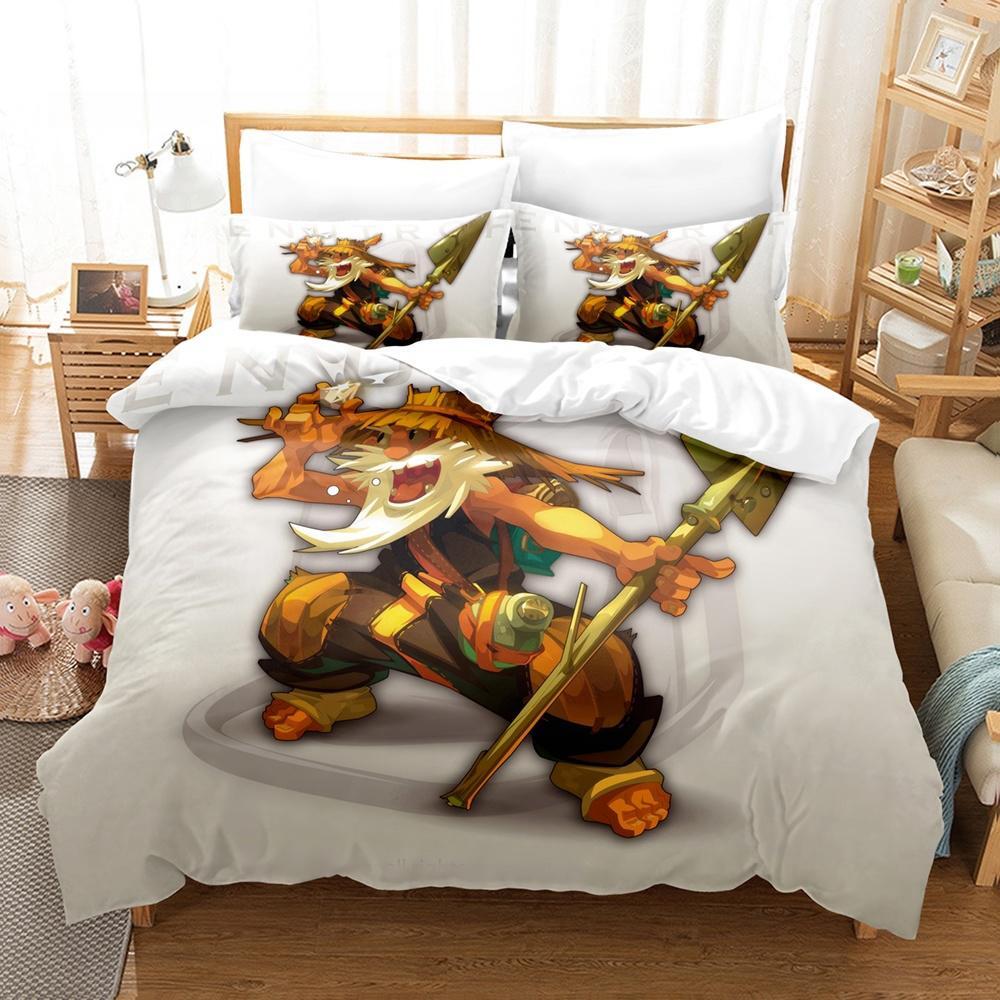 New Wakfu Bedding Set Single Twin Full Queen King Size Bed Set Adult Kid Bedroom Duvet Cover Sets Wakfu 3D Print Bed Sheet Set