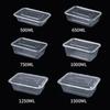 Miaojie 750ml Disposable Square Plastic Take-Out Bowls