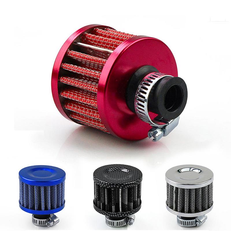 Universal 12mm Car Air Filter for Motorcycle Cold Air Intake High Flow Crankcase Vent Cover Breather Filters Auto Accessories
