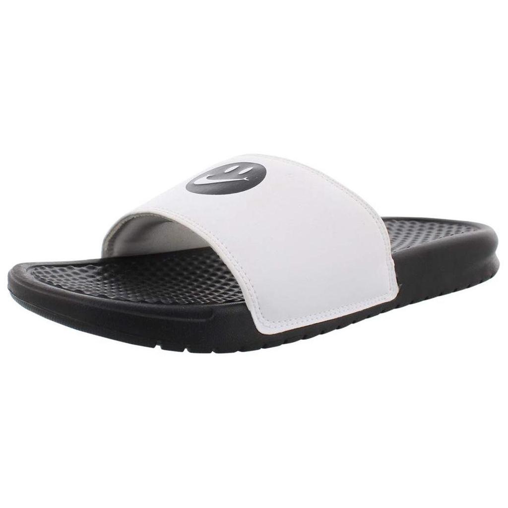 Nike Jdi Black White Smiling Face Slippers 'Black White' 631261-018