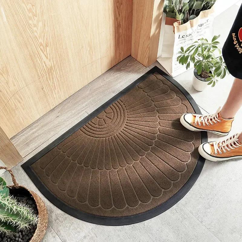 Nordic Crescent Doormat, Anti-Slip Entrance Rug for Indoor/Outdoor, Eco-Friendly Rubber Floor Mat, Anti-Slip & Mold-Resistant