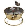 Nordic Toughened Glass Coffee Tables For Home Furniturey Living Room Round Tea Table Light Luxury Household Leisure Side Tables