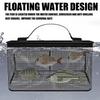 Portable Meshes Fishing Net Storage Cage Floating Fishing Basket Live Fish Protectors Fishing Holder Bucket Easy to Use