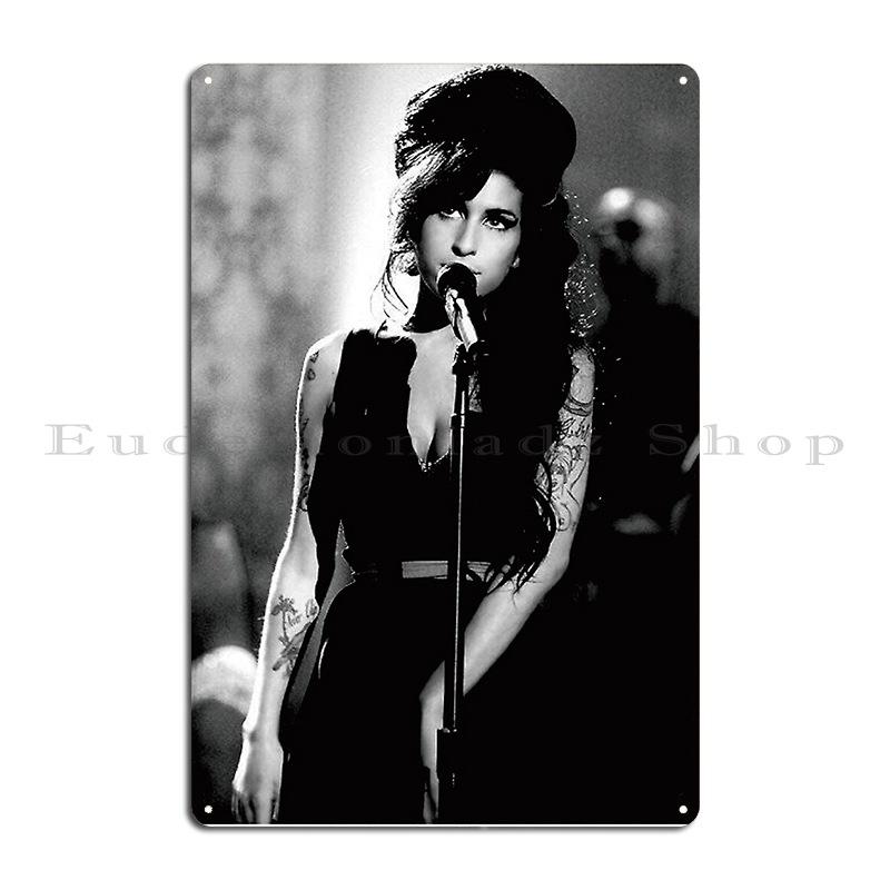 Rehab Amy Winehouse Musik Postkarte Poster Metallschild Kino Küche Wandplakette Kino Retro Blechschild Poster