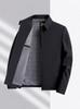 Men's Windproof No-Iron Business Casual Lapel Jacket for Spring and Autumn