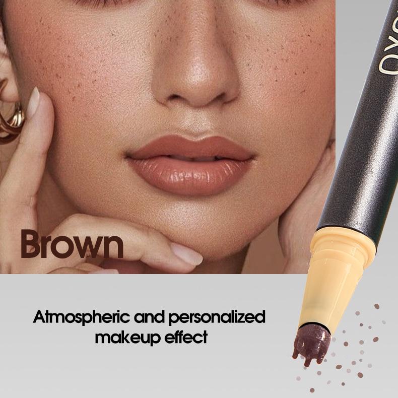 QXQY Double-Head Freckle & Beauty-Spot Pen 24h Skin-Tint Waterproof Natural Cute Sun-Kissed Finish