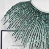 European And American Heavy Industry Mesh Sequined Collar Fake Collar Cloth Sticker Dress Performance Clothes Front Collar Clothing Shawl Cape