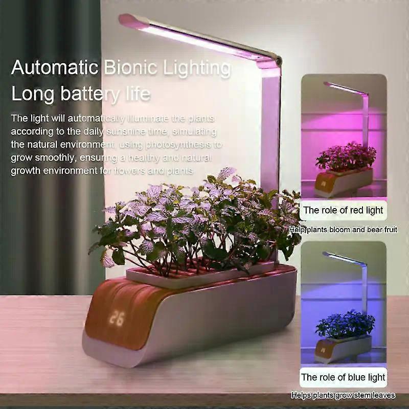 Hydrophonic Planter Adjustable Dc5v Soilless Smart Planting Machine Indoor Garden Hydroponic Growing System Plant Growth Lights