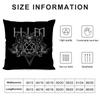 H-Him Ornate Heartagram Pillow Case Home Double-sided Printing Short Plush Colorfast Microfiber Cushion Cover