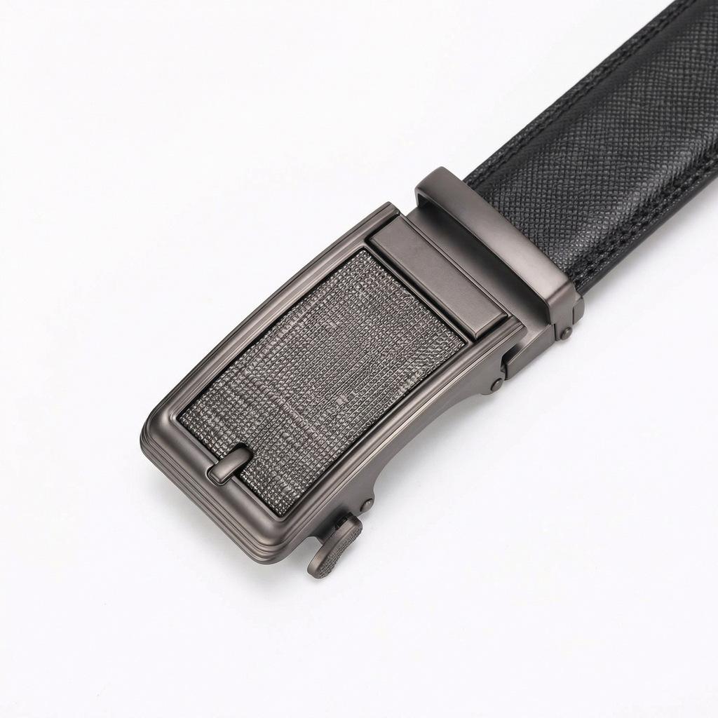 Men'S Automatic Buckle New Cowhide Belt Men'S High-End Sense Versatile Belt Youth Belt