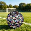 1 Stück Bunter Liebe Blüte Thema Fußball, Größe 5, Leichtes PVC, Outdoor Trainingsfußball, Geschenk c6521