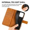 For Motorola Moto G75 5G Stand Case Anti-Scratch Calf Texture Leather Phone Cover