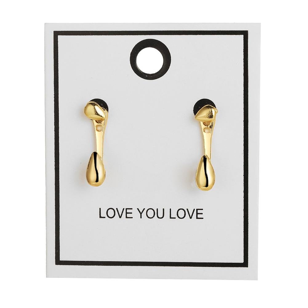 1 Pair Water Drop Shape Stud Earrings Fashion Hypoallergenic Earrings Valentines Birthday Anniversary Gifts For Women Girls