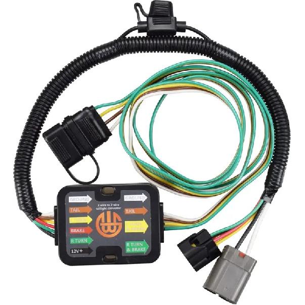 Trailer Hitch Wiring Tow Harness 4-Way Flat Compatible with Hyundai Santa Fe KIA Sedona Sorento