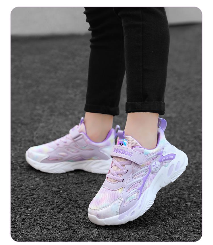 Babudou Boys' & Girls' Sports Shoes - Autumn/Winter 2025, Plus Velvet & Cotton, for Older Children.
