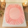 Solid Color Dustproof Fitted Sheet Set & Mattress Protector