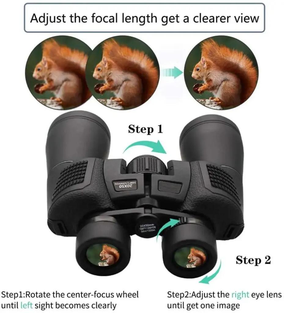 HD Dalekohled teleskop Vodotěsný Hranol Bak4 Čočka FMC Pro Kempování Venkovní Cestování