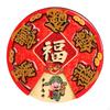 Fridge Magnet Celebrating Wealth, Round Decorative Sticker for Whiteboards And Refrigerators
