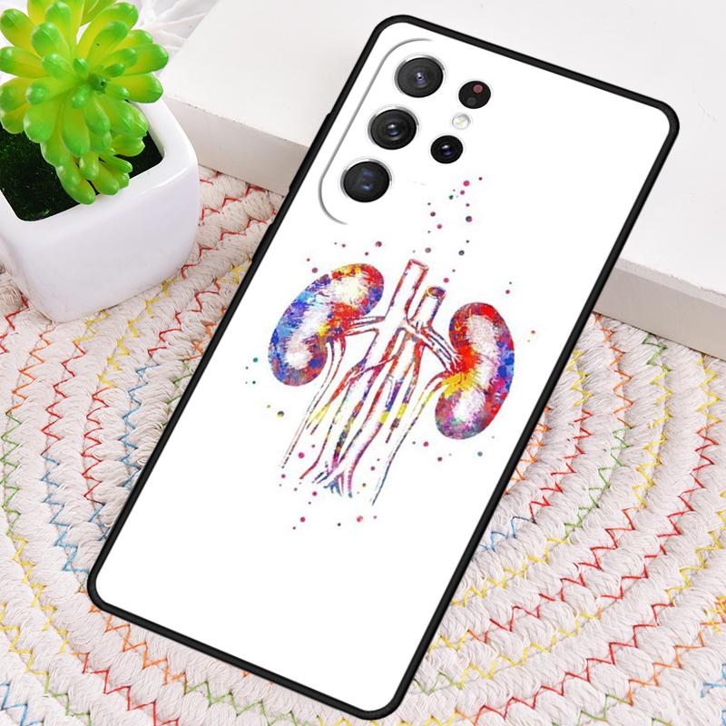Medical Human Organs Brain Kidney Art Soft Phone Case For Samsung Galaxy Note 10 Pro S26 S25 S24 S23 S22 S21 Plus Ultra Cover